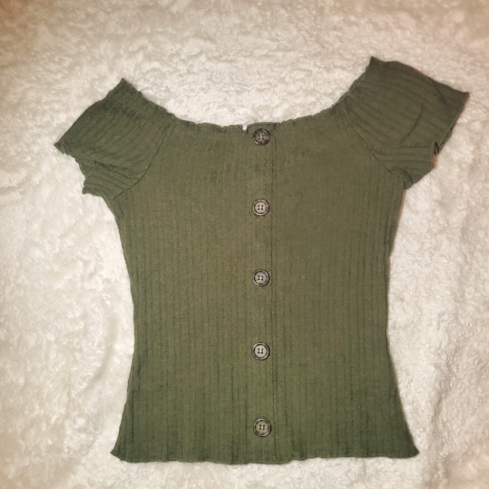 No Boundaries tube top size xs. Color is green.